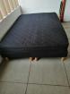 Boxspringbett 140 x 200 cm Dunkel Blau